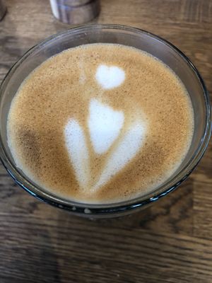 Coffee with oat milk  at Mocca Deli in Vasteras