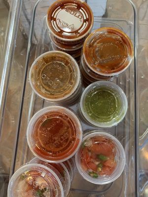 Five freshly made salsas to enjoy at Buenos Grill in Reno