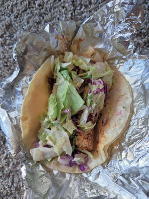 Spicy Tofu Taco - pretty unexciting tasting at Buenos Grill in Reno