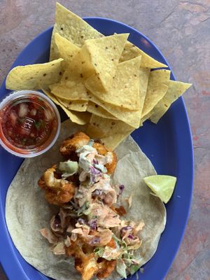 Baja Cauli taco  at Buenos Grill in Reno