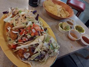 Vegan chef challenge. Might not always be available, but the breading on the fillings was super! Cauliflower was my favorite. at Buenos Grill in Reno