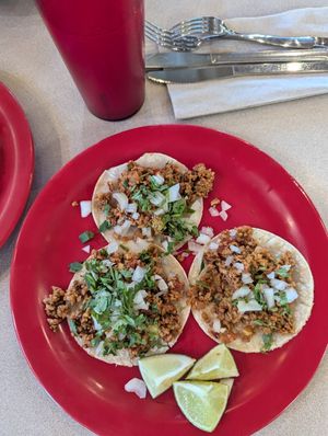 TVP street tacos the 2025 vegan chef challenge special at Buenos Grill in Reno
