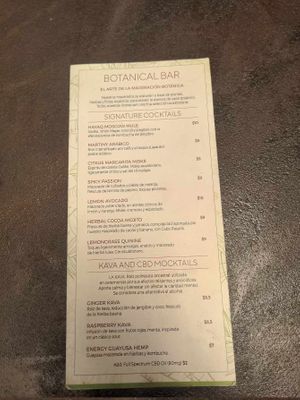 Drinks Menu 2/2 at Bhumi in Quito