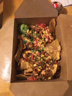 Nachos! at Más Veggies Taqueria in Cambridge