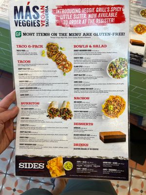 Now available to order at the counter instead of delivery only.  at Más Veggies Taqueria in Cambridge