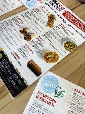 Menu  at Más Veggies Taqueria in Cambridge