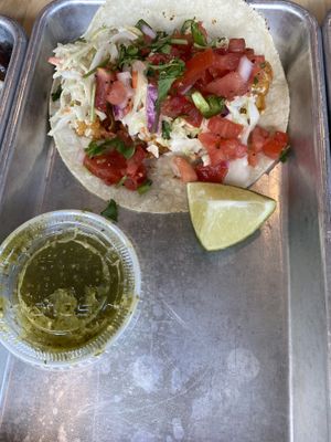 Taco 2  at Más Veggies Taqueria in Cambridge