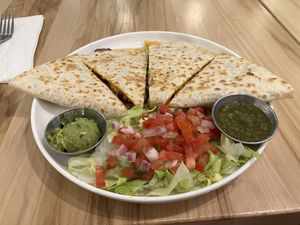 Steak Fajita Quesadilla   at Más Veggies Taqueria in Cambridge