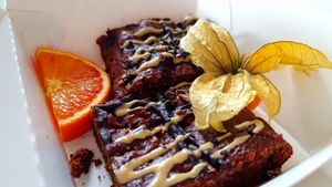 Tahini brownies at Resi Lecker in Dusseldorf