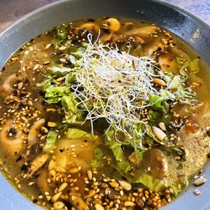 Mushroom soup at Huitzilli in Mazunte