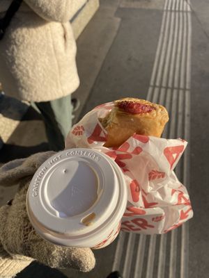 Vegan raspberry strudel   at Anker - Heidenschuß in Vienna