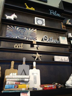 Cute decor :) at Eatcetera in Galveston