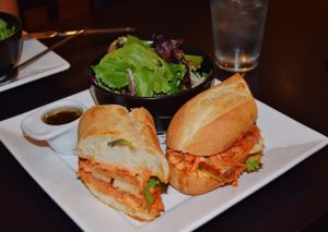 Sandwich with vegan option at Eatcetera in Galveston