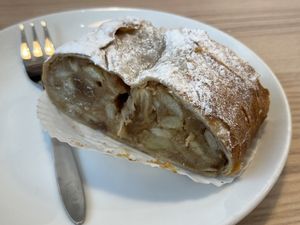 Vegan apple strudel  at Anker - Opernpassage in Vienna