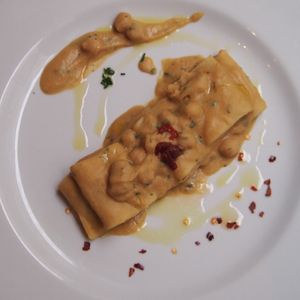 Pasta and chickpeas at Osteria Casa Pepe in Trieste