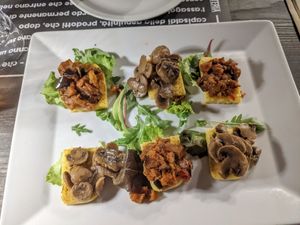 Bruschette at Osteria Casa Pepe in Trieste