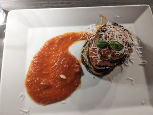 Melanzane di parmiggiano at Osteria Casa Pepe in Trieste