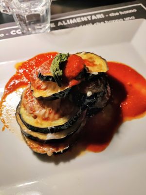 Parmigiana di melanzane at Osteria Casa Pepe in Trieste