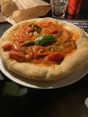 Fried pizza  at Osteria Casa Pepe in Trieste