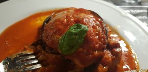 Parmigiana di melanzane veg. at Osteria Casa Pepe in Trieste