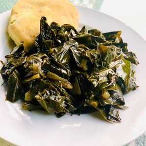 Our smokin collards  at Herban Eats in Greer
