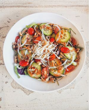 Lancaster salad at Opera Café & Coffeehouse in Austin