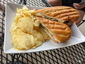 Smoked vegan kebab. at Opera Café & Coffeehouse in Austin
