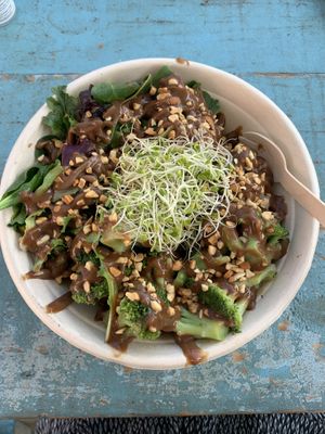 Buddha bowl; they steamed the veggies for me instead of cooking them with oil  at Earth Aloha Eats - Kahului in Kahului