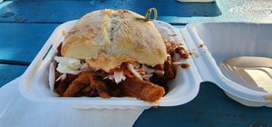 Pulled "pork" sandwich at Earth Aloha Eats - Kahului in Kahului