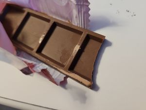 Stale vegan chocolate at #fish - Haymarket in Edinburgh