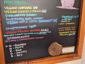 Menu at Mount Desert Island Ice Cream in Washington