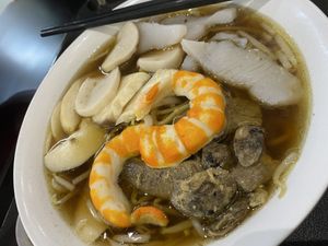 Prawn noodles  at Jiak Zhey - UE Bizhub East in East Singapore