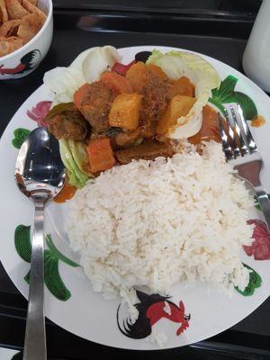 素咖喱羊肉飯 at Jiak Zhey - UE Bizhub East in East Singapore