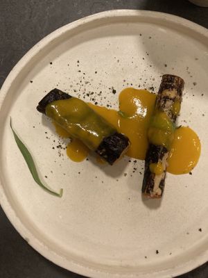 Salsifis confit e salsa maltese  at Altatto in Milan