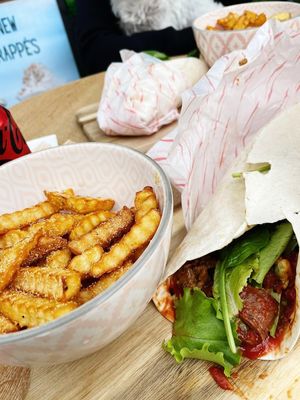 So good! Inside and outside seating. Dog friendly 🐩🌱💚 at Ice Harvest in Bournemouth