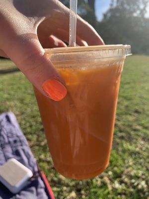 Thai Tea with Soy milk  at Top Thai in Castro Valley