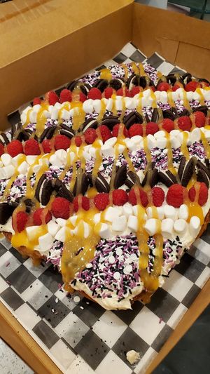 Large Cinnacake for our party! at Cinnaholic in Chicago