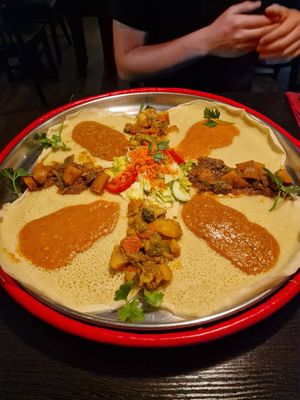 Vegetarian Savana platter at Savanna in Reutlingen