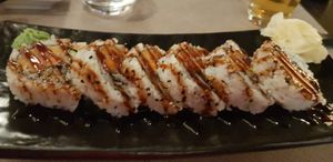 Yasay tempura maki at Shoku in Treviso