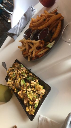 Cashew Brussels and ketchup flight at Belse in Dallas