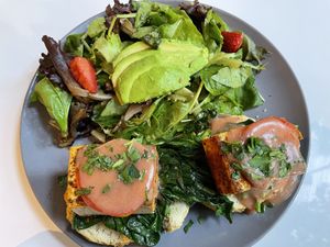 Tofu Benedict. Delicious   at Belse in Dallas