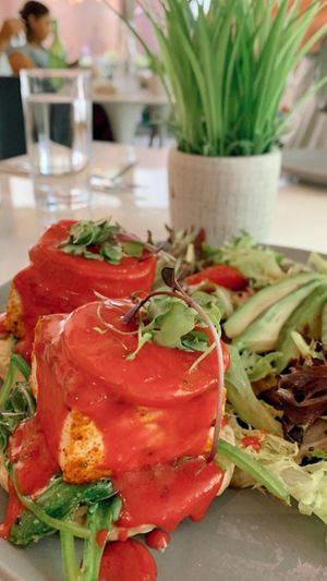 Tofu Benedict   at Belse in Dallas