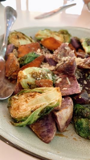 Roasted veggies   at Belse in Dallas