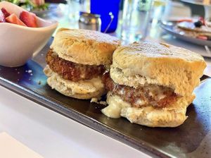 maple rum sliders  at Belse in Dallas