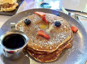 gluten free pancakes  at Belse in Dallas