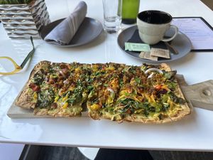 Vegana flatbread  at Belse in Dallas