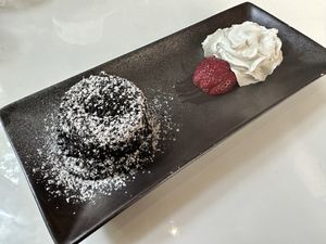 Flourless chocolate cake   at Belse in Dallas