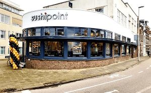 The outside at SushiPoint in Gouda