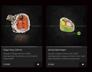vegan options at SushiPoint in Nijmegen