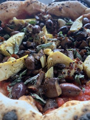 Capricciosa pizza at Pura Vita in Redondo Beach